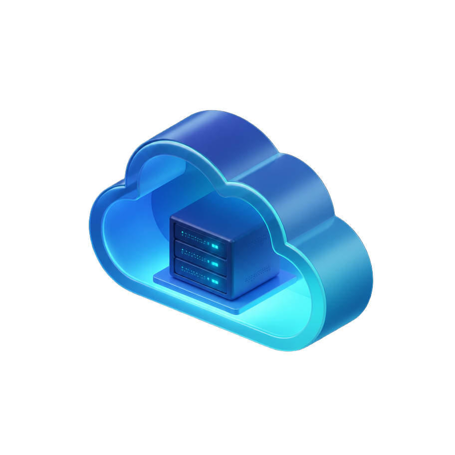 Cloud server illustration